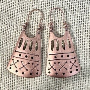 Copper Tribal Dangle Earrings NWOT 3/$25